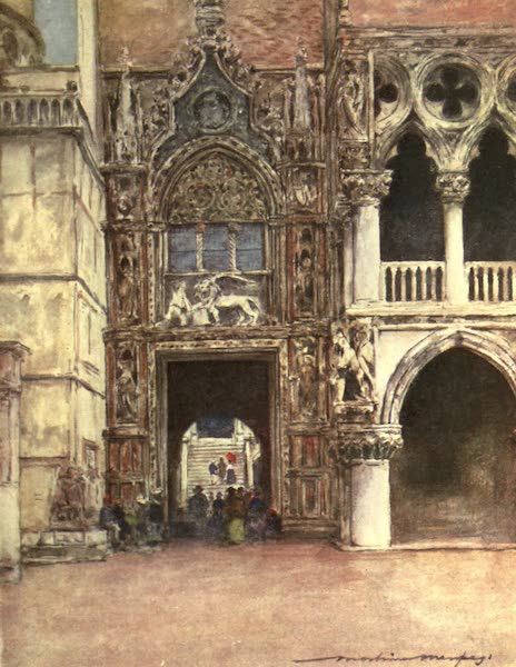 Venice, by Mortimer Menpes - Porta della Carta (1904)