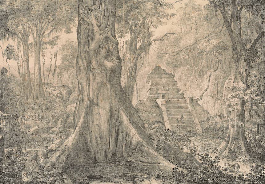 Viaje Pintoresco y Arqueolojico de la Republica Mejicana - Templo Antiguo de los Totonacos en Tusapan (1840)