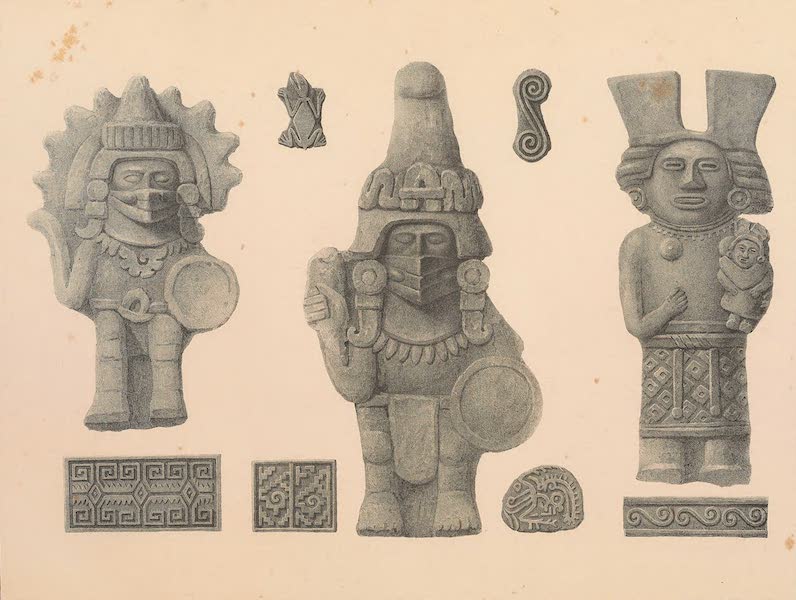 Viaje Pintoresco y Arqueolojico de la Republica Mejicana - Idolos y Ornamentos de Barro (1840)