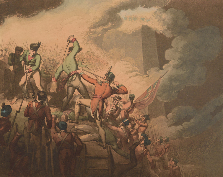 Siege of Badajoz in 1812.
