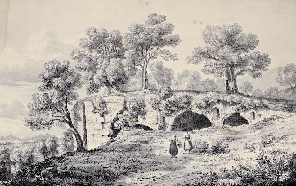 Views and descriptions of Cyclopian, or, Pelasgic remains - Walls on the Via Di Casciano near Tivoli [I] (1834)