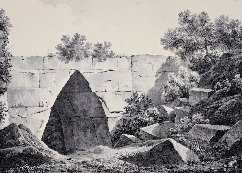 Views and descriptions of Cyclopian, or, Pelasgic remains - Little Pointed Gate at Thoricos (1834)