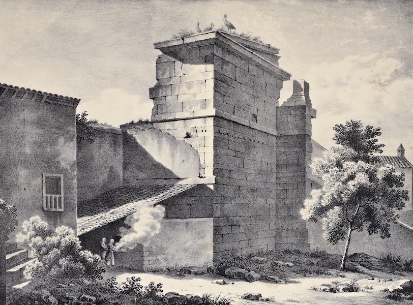 Views and descriptions of Cyclopian, or, Pelasgic remains - Ruins of the Gymnasium of Ptolemy at Athens (1834)
