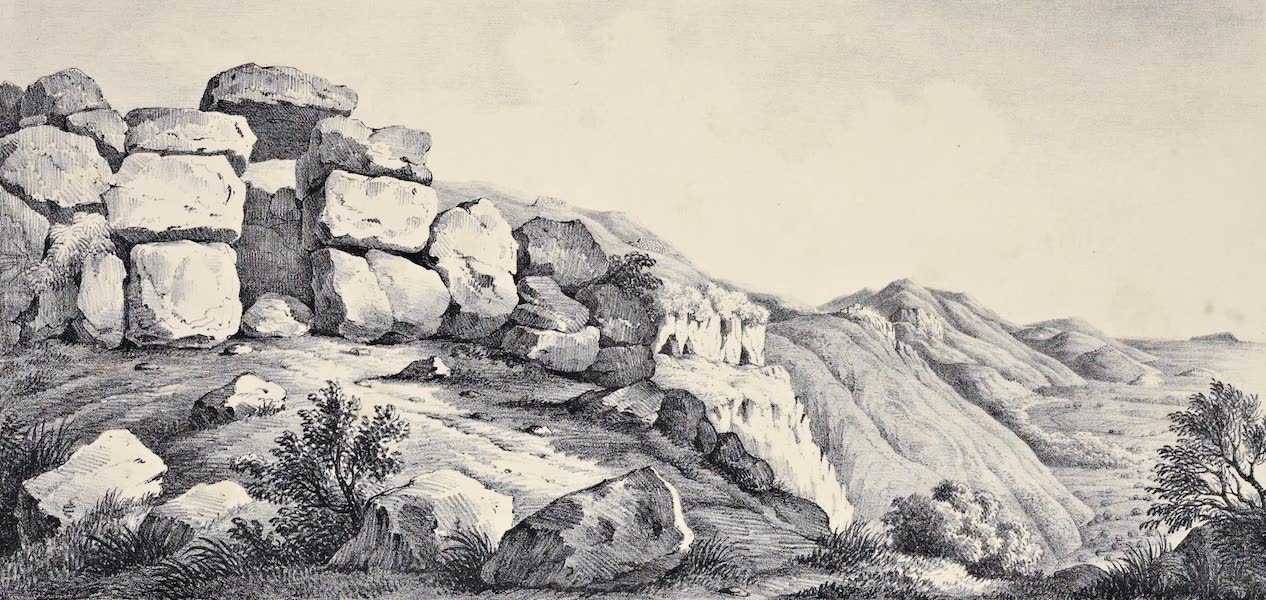 Views and descriptions of Cyclopian, or, Pelasgic remains - A Gate at Norba (1834)