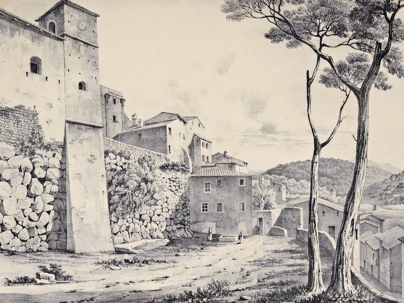 Views and descriptions of Cyclopian, or, Pelasgic remains - Walls at Cora and Temple of Castor and Pollux (1834)