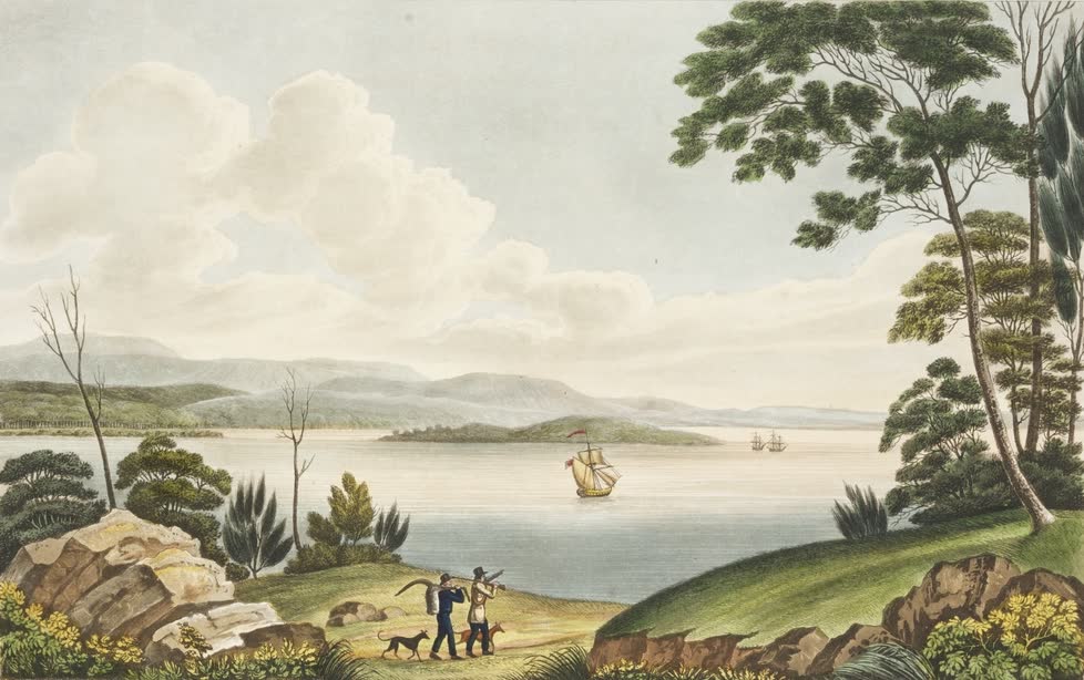 Views in Australia or New South Wales - View on the River Tamar (1825)