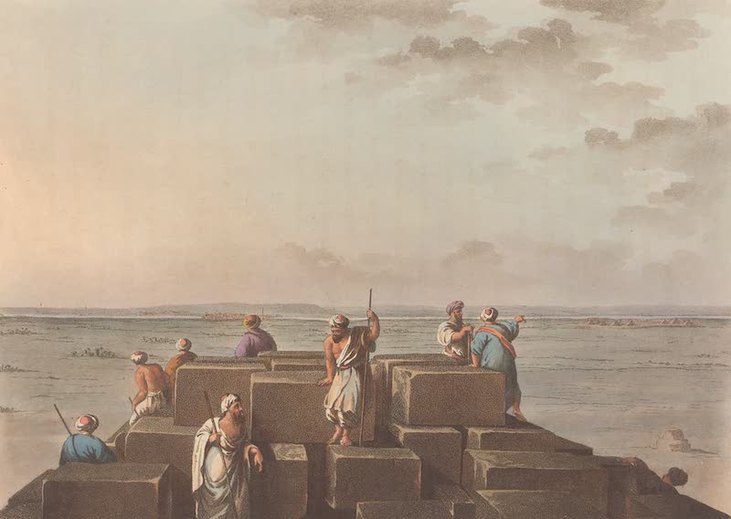 Views in Egypt - Top of the First Pyramid of Gizah (1801)