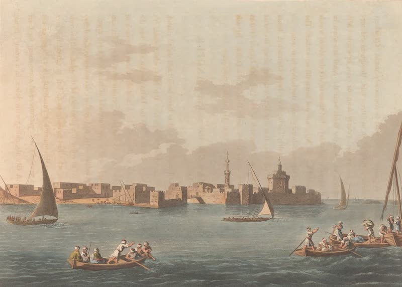 Views in Egypt - Fort & Harbour of Aboukir, Ancient Canopus (1801)