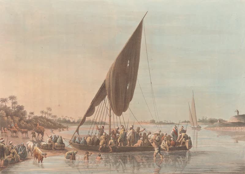 Views in Egypt - Ferry Boat near Nedssili (1801)