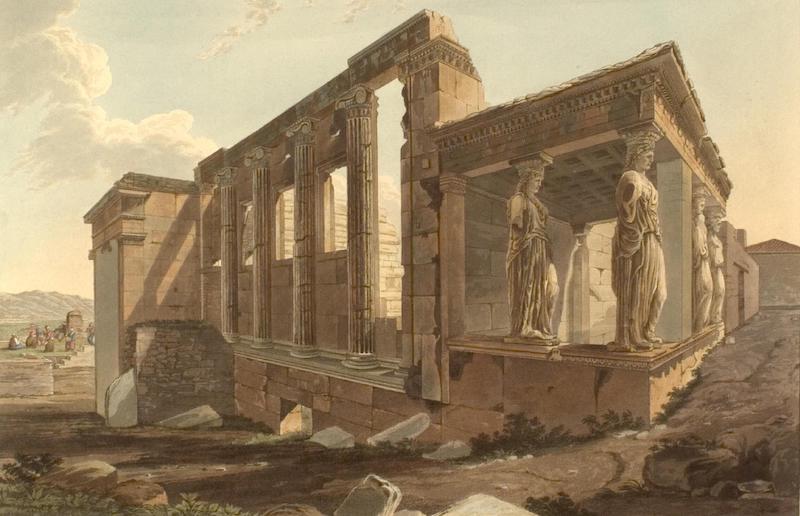 Views in Greece - South-West View of the Erechtheion (1821)