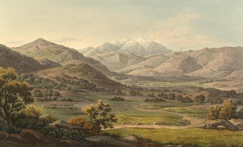 Views in Greece - Mount Olympos as seen between Larissa and Baba (1821)
