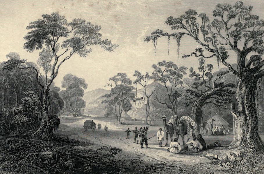 Views in India, chiefly among the Himalaya Mountains - Entrance to the Keeree Pass, leading to the Valley of Deyrah Dhoon (1836)