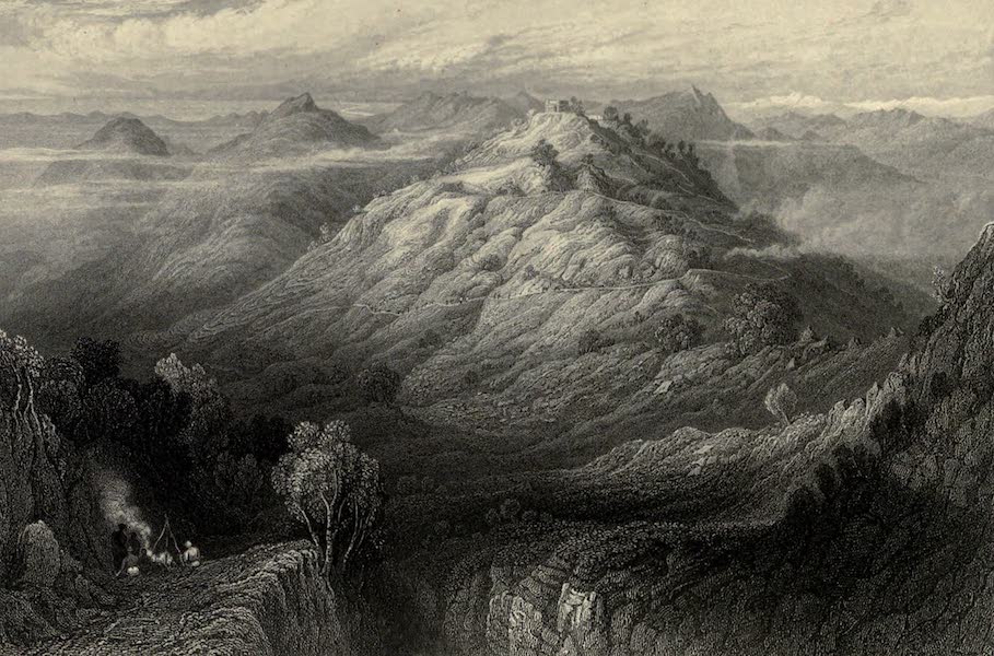 Views in India, chiefly among the Himalaya Mountains - The Abbey and Hills, from near Mussooree (1836)