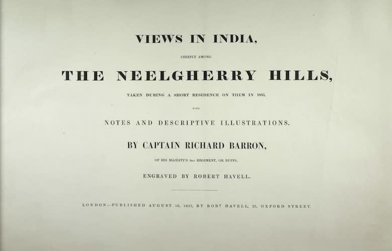 Views in India, Chiefly Among the Neelgherry Hills