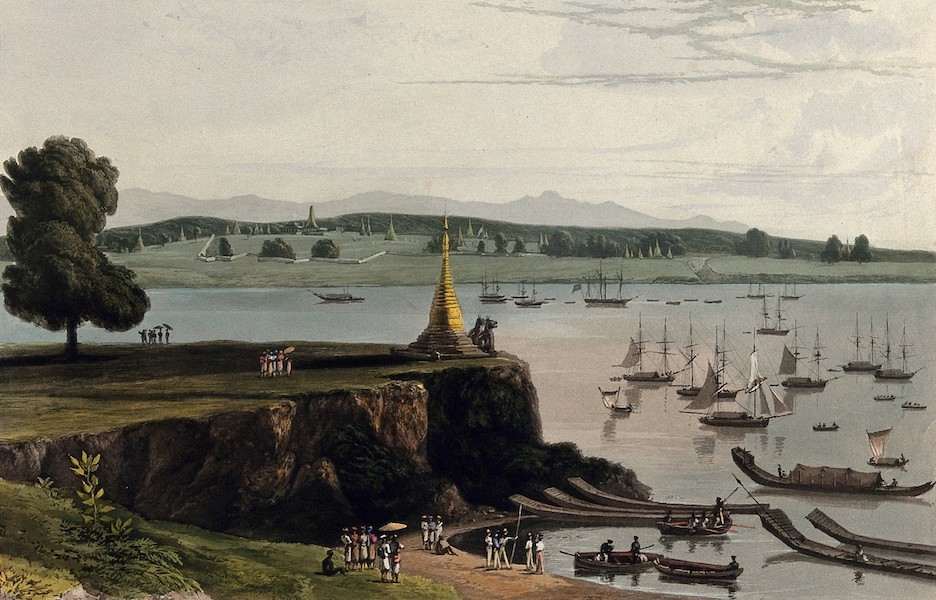 Views in the Burman Empire - Melloon from the British Position (1831)