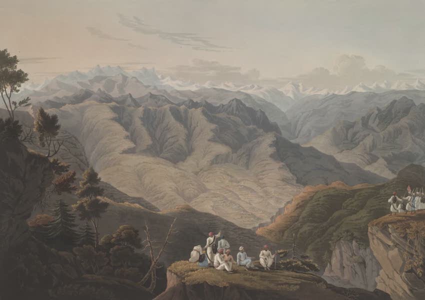 Views in the Himala Mountains - View of the Country from Urshalun Teeba (1820)