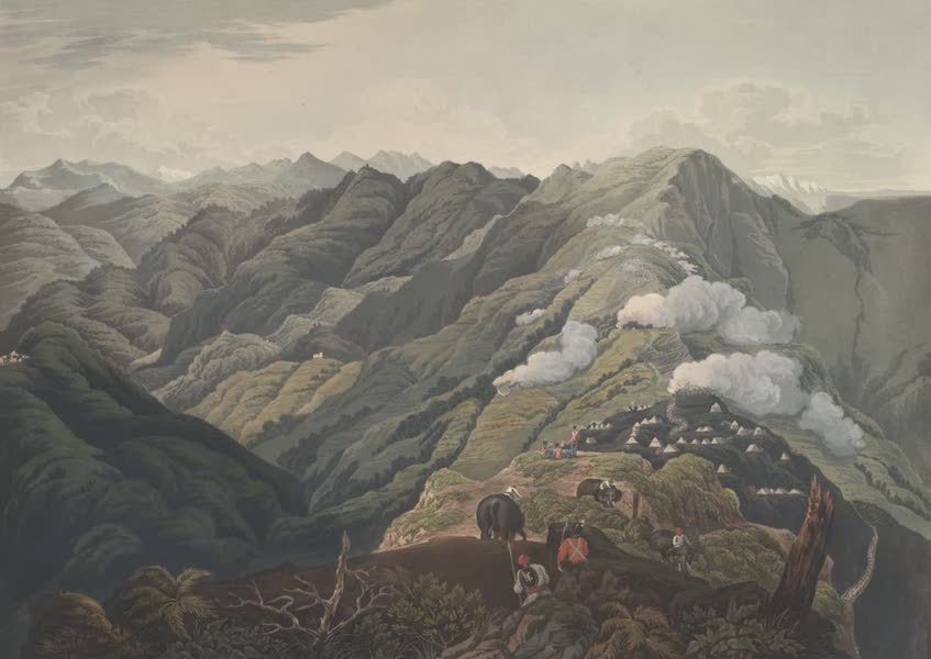 Views in the Himala Mountains - The Ridge and Fort of Jytock (1820)
