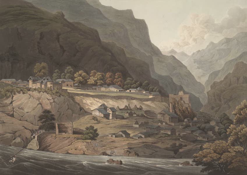 Views in the Himala Mountains - The Town of Rampore (1820)