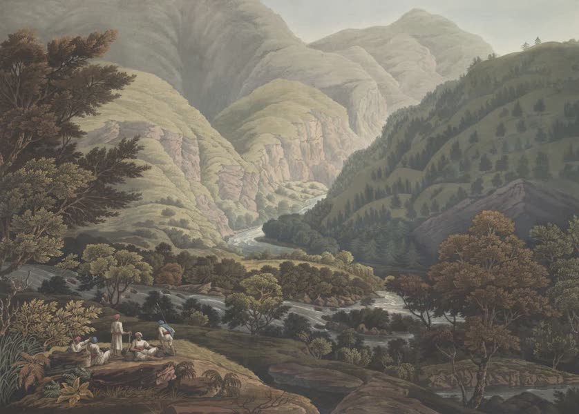 Views in the Himala Mountains - The Junction of the Touse and Pabur (1820)