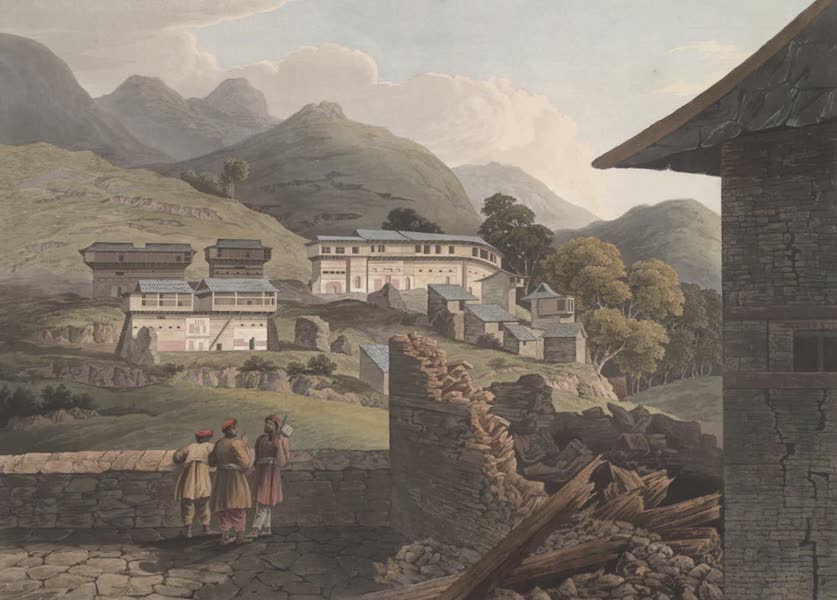 Views in the Himala Mountains - The Village Jushul (1820)