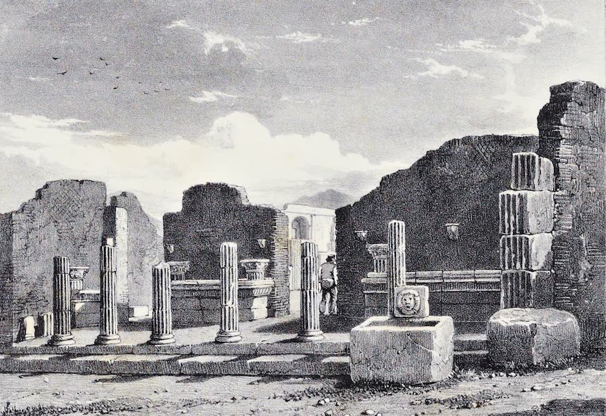 Views of Pompeii - Portico leading to the Temple of Hercules (1828)