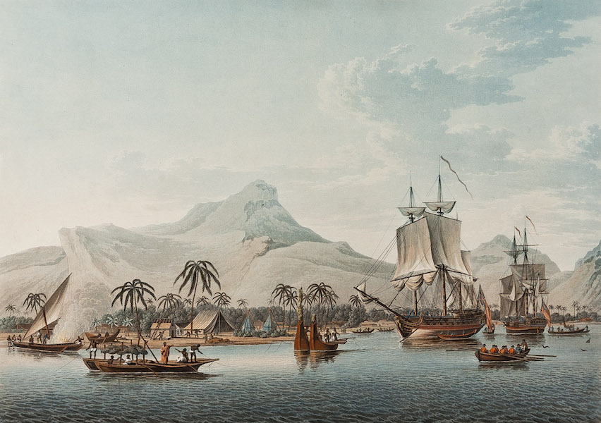 View of Huaheine, one of the Society Islands