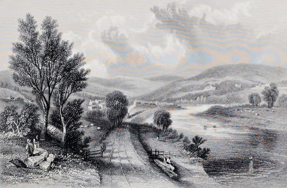Views on the Newcastle and Carlisle Railway - Ridley Hall, from near Bardon Mills (1839)