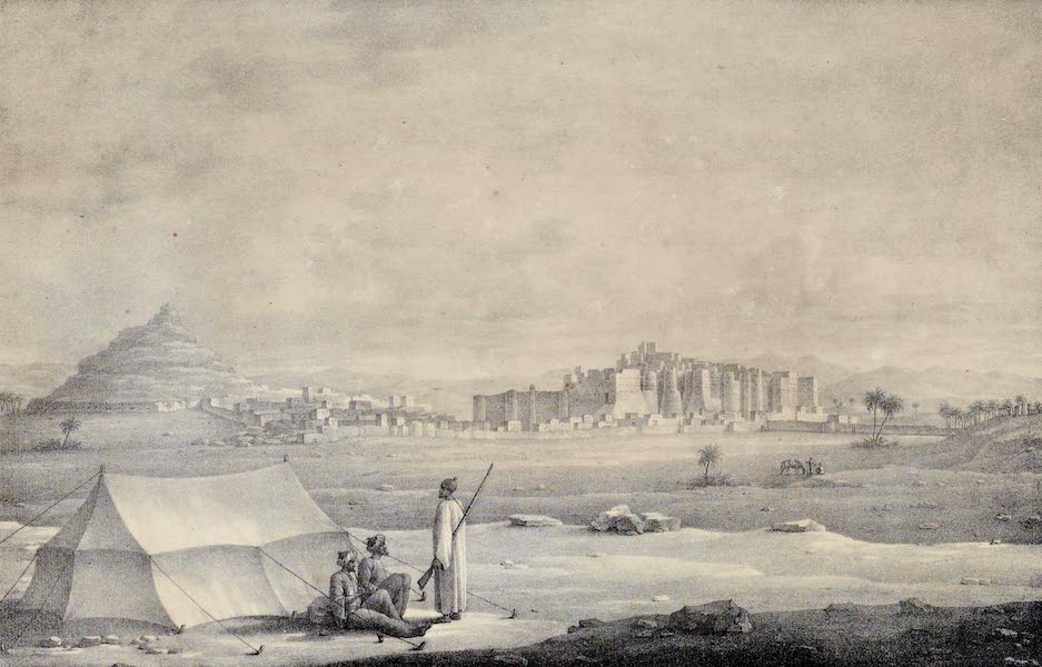 Voyage a l'Oasis de Syouah - Vue de la Ville de Syouah, du Cote du Sud (1823)