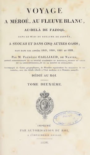 Archaeology - Voyage a Meroe Vol. 2