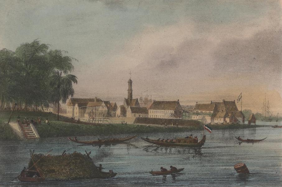 Voyage a Surinam - Vue de la forteresse Zelandia et de l'embarcadere (1839)