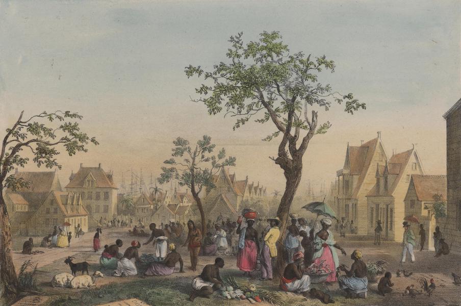 Voyage a Surinam - ue du grand Marche aux legumes, fruits et volailles (1839)