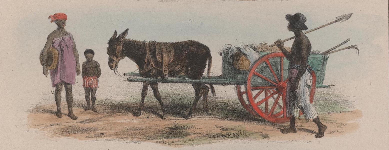 Voyage a Surinam - Un esclave du gouvernement charge de la proprete des rues (1839)