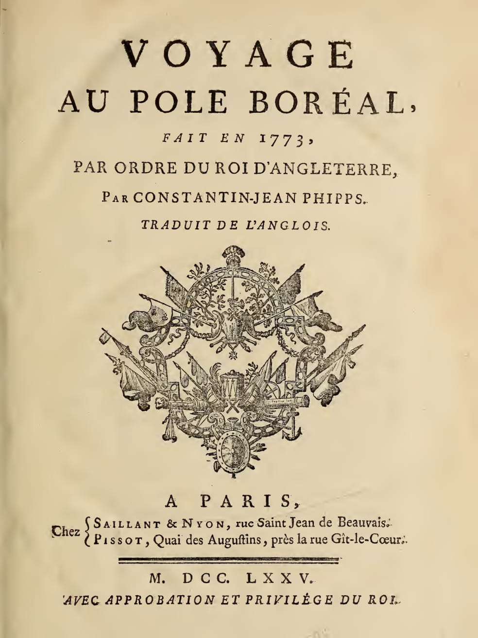 Voyage au Pole Boreal (1775)