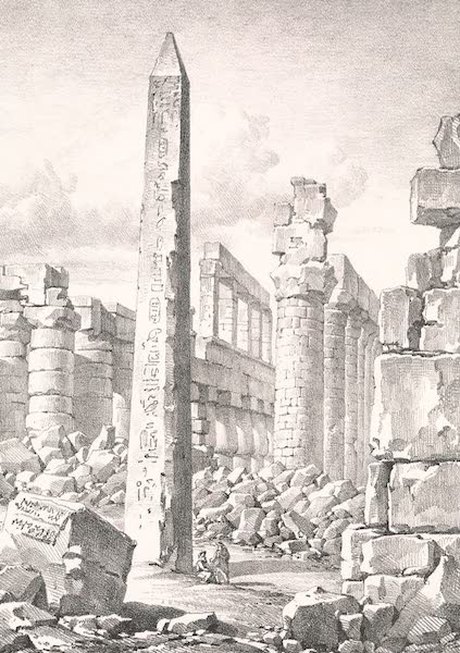 Voyage dans le Levant - Ruines du temple de Karnak a Thebes, haute Egypte (1819)