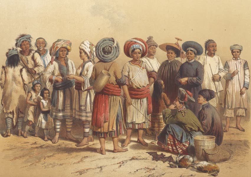 Voyage d'Exploration en Indo-Chine [Atlas-Vol. 1] - Populations Mixtes du Sud du Yun-Nan (1873)