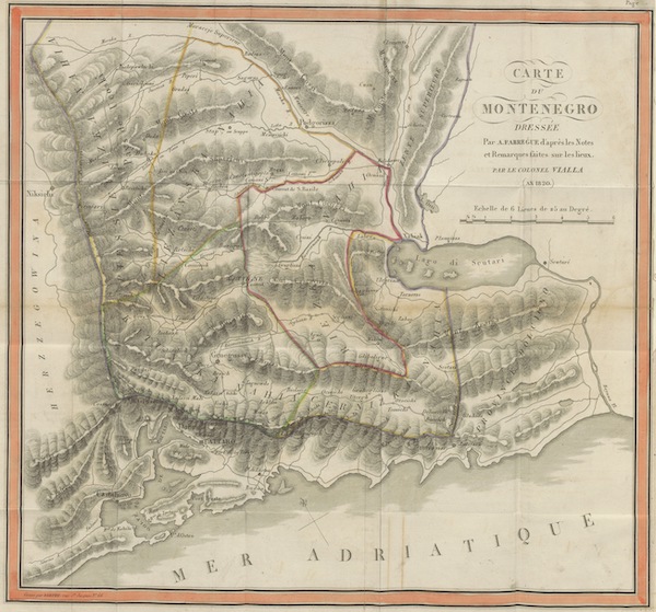 Carte du Montenegro