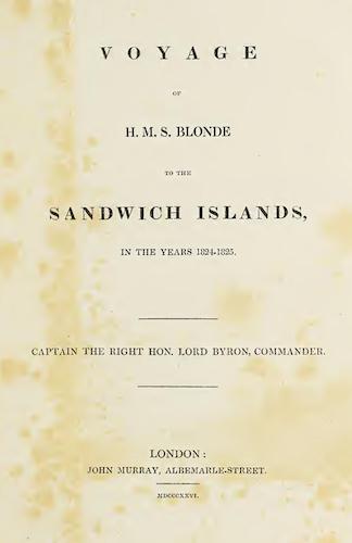 Nan Madol - Voyage of H.M.S. Blonde to the Sandwich Islands