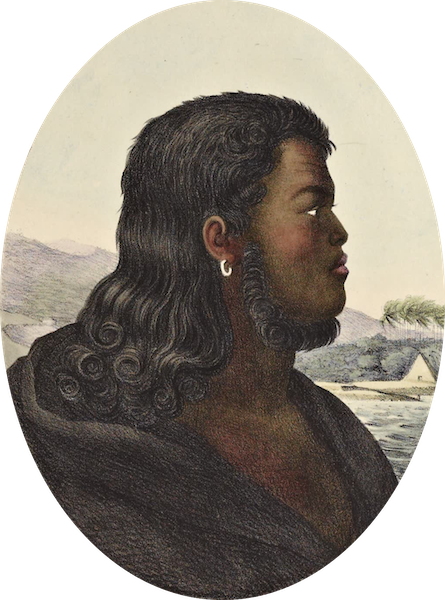 Voyage Pittoresque Autour de Monde - Taymotou, frere de la Reine Cahoumanou (1822)