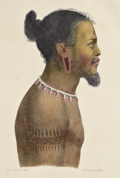 Voyage Pittoresque Autour de Monde - Kadou, habitant des isles Carolines. (1822)