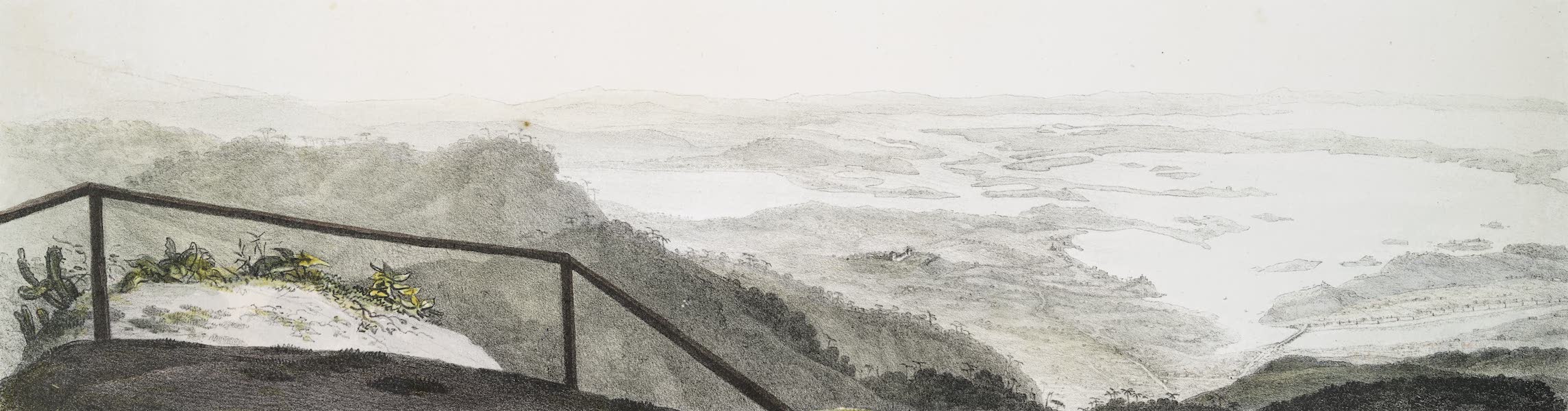 Voyage Pittoresque et Historique au Bresil Vol. 3 - Panorama de l'intérieur de la Baie de Rio de Janeiro [II] (1839)