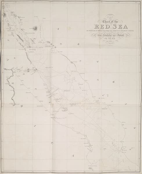 Voyages and Travels to India, Ceylon, the Red Sea, Abyssinia, and Egypt Vol. 3 - Part 2nd, Chart of the Red Sea (1809)