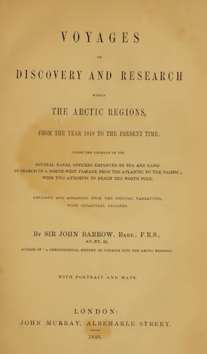 Voyages of Discovery and Research Within the Arctic Regions - Title Page