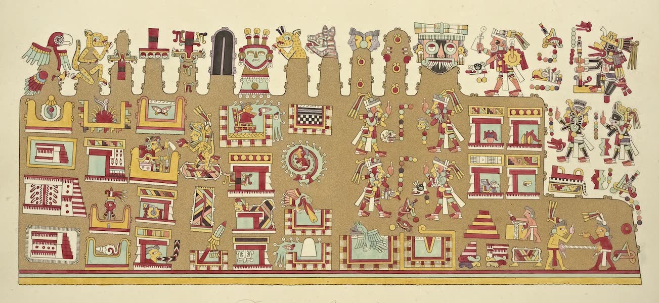 Vues des Cordilleres et Monumens de l'Amerique - Peintures hieroglyphiques tirees du manuscrit mexicain conserve a bibliotheque imperiale de Vienne No. 2 (1813)