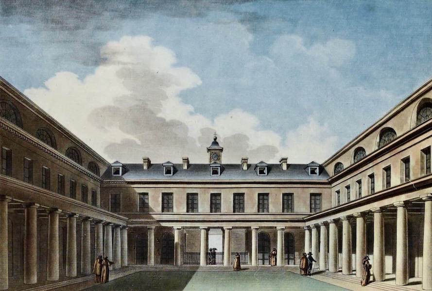 Vues des Plus Beaux Edifices de la Ville de Paris - Cloitre des Capucins, Cote de l'Entree (1787)