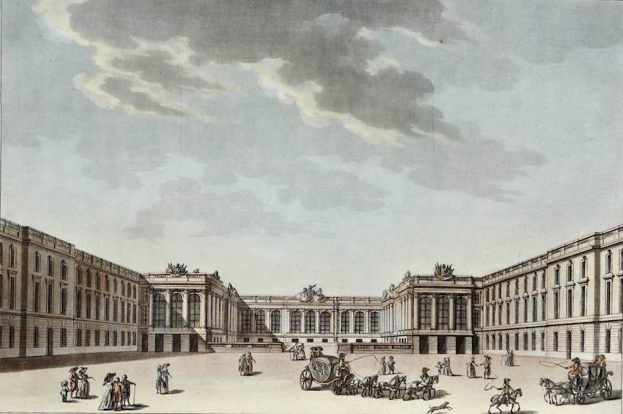 Vues des Plus Beaux Edifices de la Ville de Paris - Palais Bourbon Cote de la Cour (1787)
