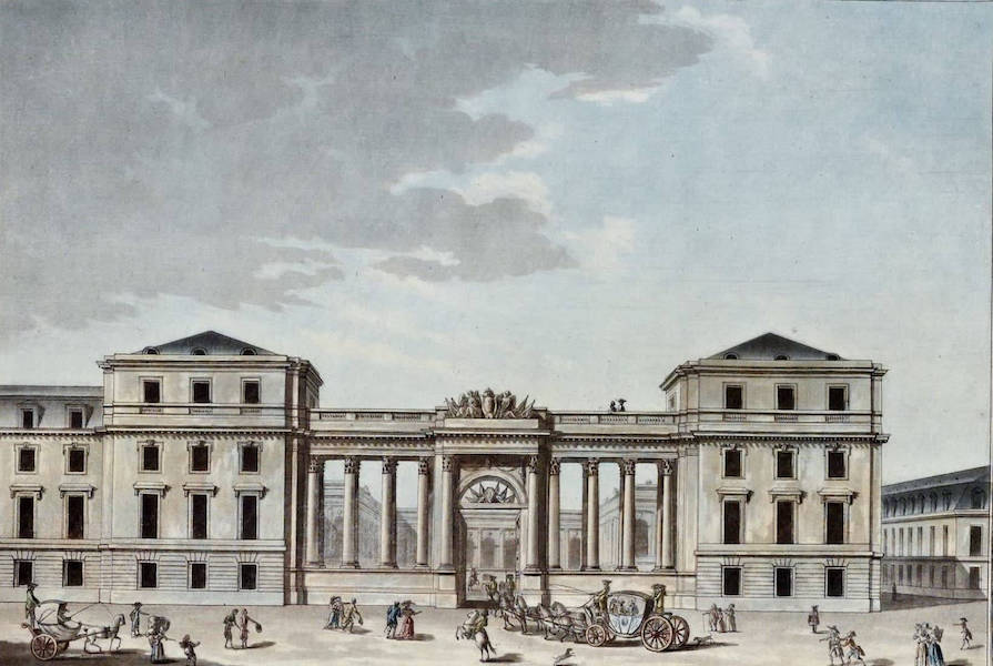 Vues des Plus Beaux Edifices de la Ville de Paris - Palais Bourbon Cote de l'Entree (1787)