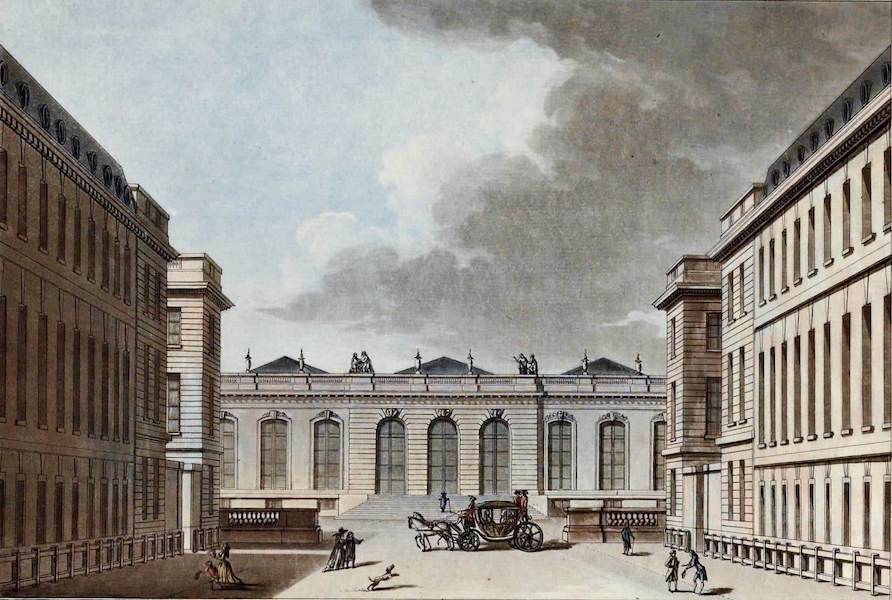 Vues des Plus Beaux Edifices de la Ville de Paris - Hotel de l'Assay Cote de la Cour (1787)