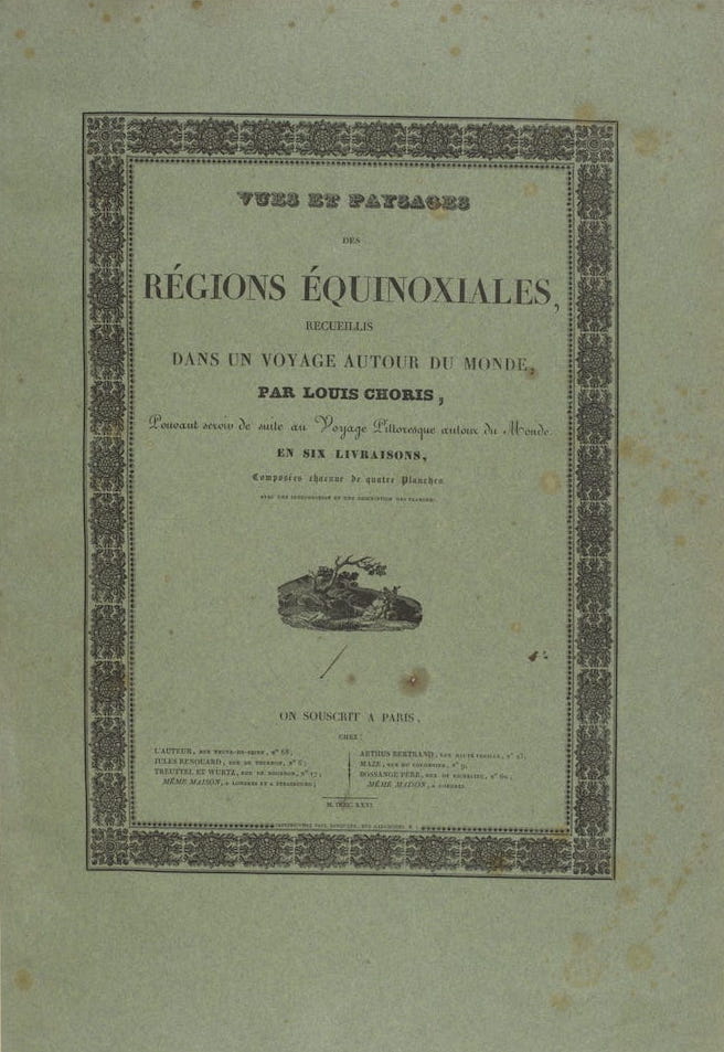 Vues et Paysages des Regions Equinoxiales