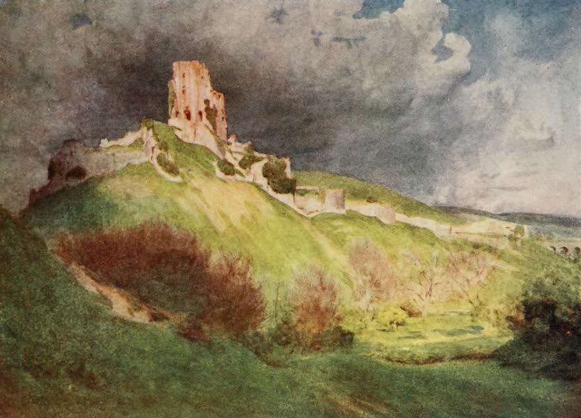 Wessex Painted and Described - Corfe Castle. The 